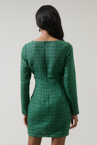 Haley Tweed Salome Button Down Mini Dress