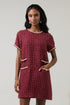 Haley Audrey Tweed Shift Mini Dress
