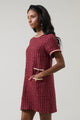 Haley Audrey Tweed Shift Mini Dress