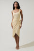 Aileen Sequin Beli Wrap Midi Dress