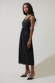 Alani Clio Pleated Midi Dress