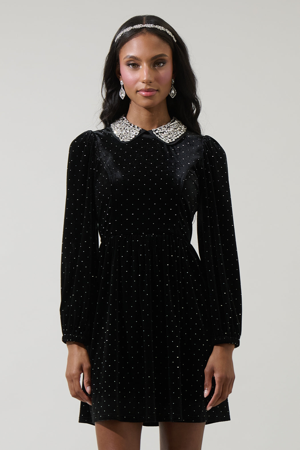 sugarlips Nelly Dot Velvet Glow Bow Midi Dress Deals | Clothing sugarlips Nelly Dot Velvet Glow Bow Midi Dress Deals | Clothing