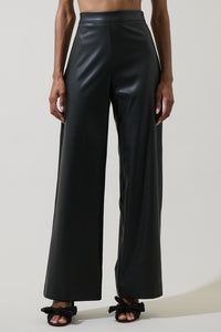 Anisa Leather Bern Wide Leg Pants