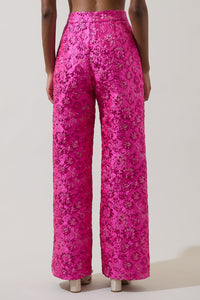 Harrington Jacquard Hestia Wide Leg Pants