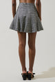Gisella Tweed Zivy Flare Mini Skirt