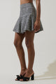 Gisella Tweed Zivy Flare Mini Skirt