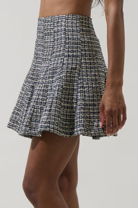 Gisella Tweed Zivy Flare Mini Skirt
