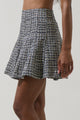 Gisella Tweed Zivy Flare Mini Skirt