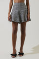 Gisella Tweed Zivy Flare Mini Skirt