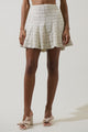 Gisella Tweed Zivy Flare Mini Skirt