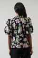 Elsinore Floral Jacquard Split Neck Top