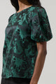 Palmina Jacquard Puff Sleeve Top