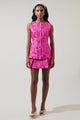 Harrington Jacquard Maize Sleeveless Top