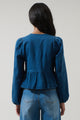 Adira Denim Front Tie Top