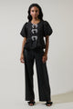 Arielle Jacquard Glow Bow Top