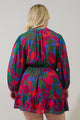Kaeli Floral Paxton Balloon Sleeve Mini Dress Curve