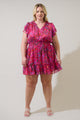 Anais Floral Bumble Ruffle Mini Dress Curve