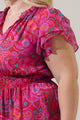 Anais Floral Bumble Ruffle Mini Dress Curve