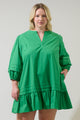 Velma Ruffle Shift Dress Curve