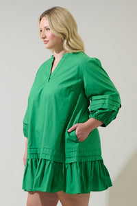 Velma Ruffle Shift Dress Curve