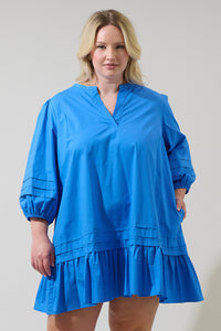 Velma Ruffle Shift Dress Curve