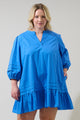 Velma Ruffle Shift Dress Curve