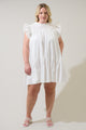 Rhona Smocked Mini Dress Curve