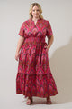 Azura Paisley Belraj Poplin Maxi Dress Curve