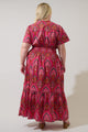 Azura Paisley Belraj Poplin Maxi Dress Curve