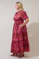 Azura Paisley Belraj Poplin Maxi Dress Curve