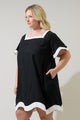 Gizelle Scallop Shift Mini Dress Curve