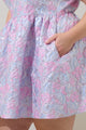 Mandy Jacquard Ivine Bow Mini Dress Curve
