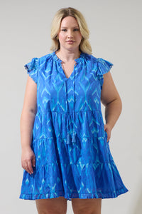 Carys Abstract Yodi Shift Mini Dress Curve