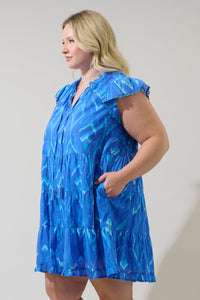Carys Abstract Yodi Shift Mini Dress Curve