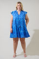 Carys Abstract Yodi Shift Mini Dress Curve