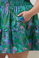Vesper Geo Aylin Smocked Mini Dress Curve