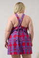 Rory Abstract Amory Halter Mini Dress Curve