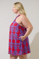 Rory Abstract Amory Halter Mini Dress Curve