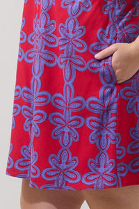 Rory Abstract Amory Halter Mini Dress Curve