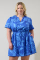 Emidora Floral Bouse Shift Mini Dress Curve