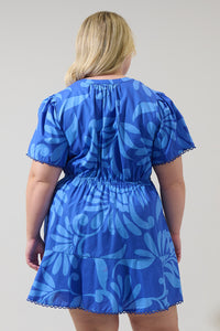 Emidora Floral Bouse Shift Mini Dress Curve