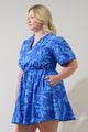 Emidora Floral Bouse Shift Mini Dress Curve