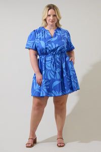 Emidora Floral Bouse Shift Mini Dress Curve