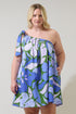 Dayana Floral Adley Shift One Shoulder Mini Dress Curve