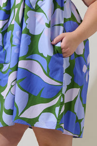 Dayana Floral Adley Shift One Shoulder Mini Dress Curve