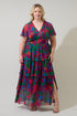 Kaeli Floral Amabel Tiered Maxi Dress Curve