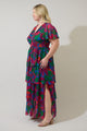 Kaeli Floral Amabel Tiered Maxi Dress Curve