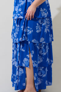 Lilith Floral Amabel Tiered Maxi Dress Curve