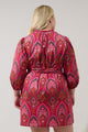 Azura Paisley Eira Poplin Mini Dress Curve