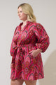 Azura Paisley Eira Poplin Mini Dress Curve